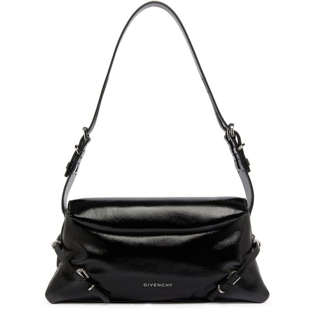Givenchy P'tit Voyou small patent leather bag — Black