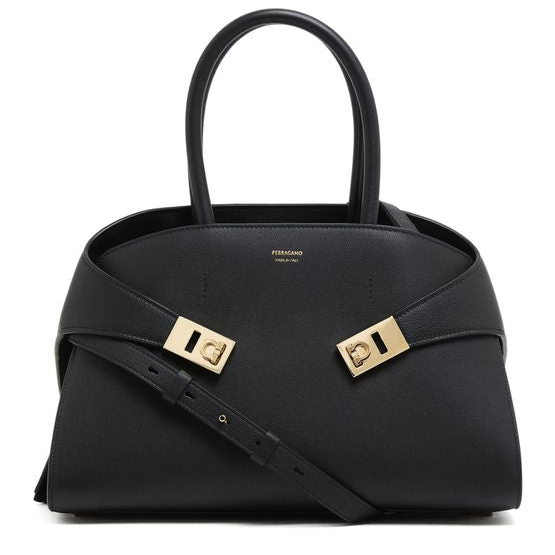 Ferragamo Hug handbag (M) — Nero