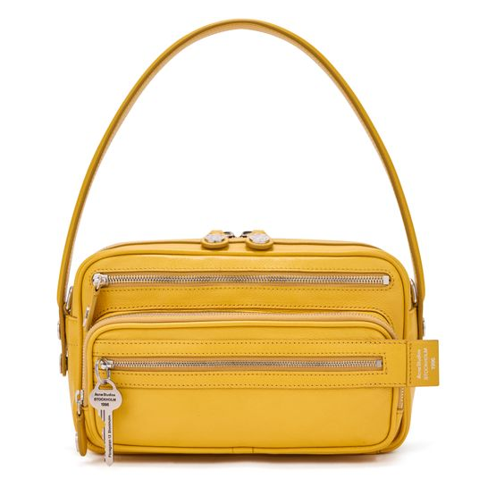 Acne Studios Camero Party shoulder bag — Mustard Yellow