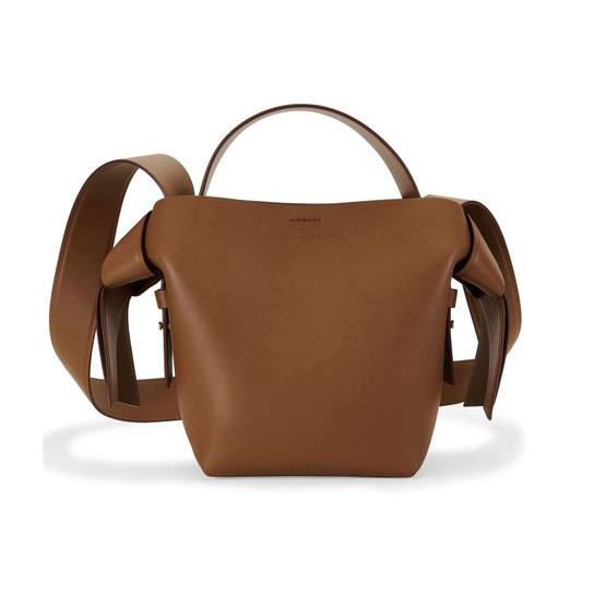 Acne Studios Musubi mini bag — Camel Brown