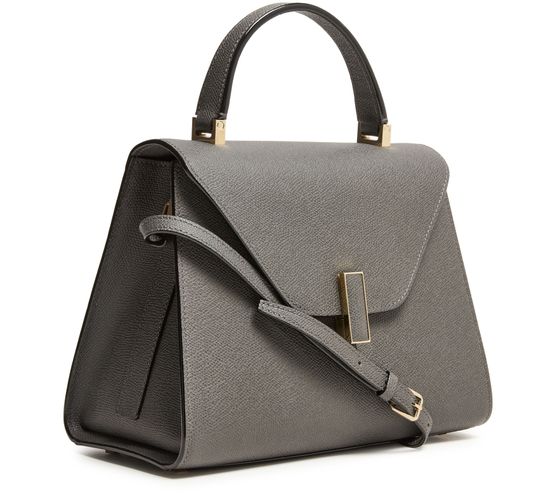 Valextra Iside handbag in Fumo Di Londra — view 2