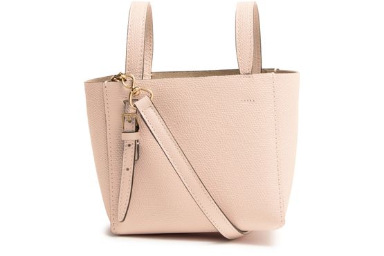 Valextra Micro bucket bag in Pale — view 3