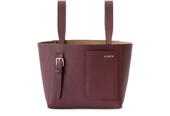 Valextra Mini bucket bag in Amaranto — view 1