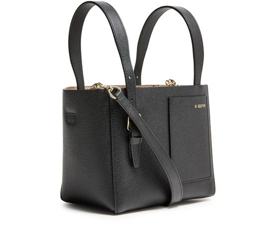 Valextra Mini bucket bag in Nero — view 2