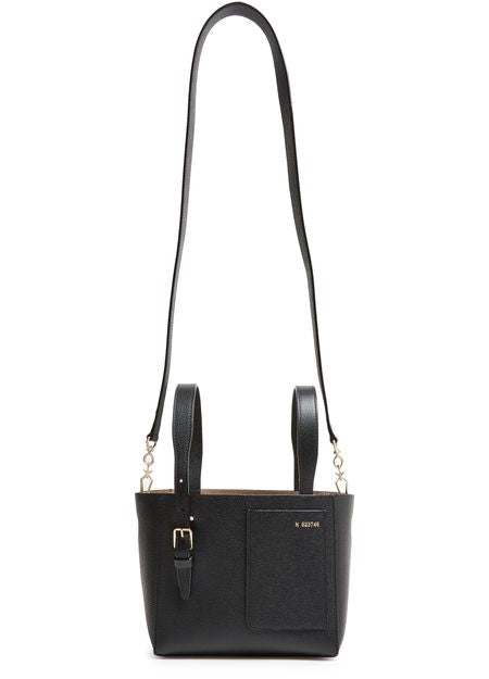 Valextra Mini bucket bag in Nero — view 4