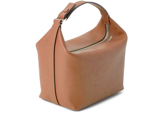 Valextra Mochi mini handle bag in Cioccolato — view 2