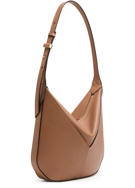Valextra Vivi mini hobo bag in Cioccolato — view 2
