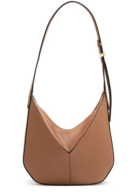 Valextra Vivi mini hobo bag in Cioccolato — view 3