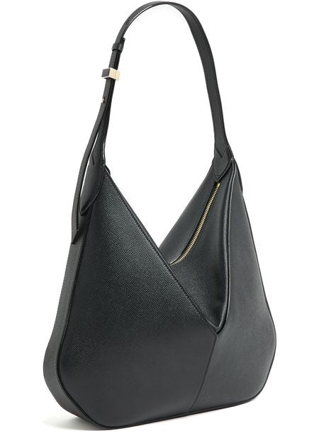 Valextra Vivi small hobo bag in Nero — view 2