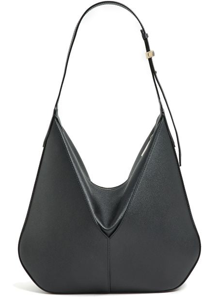 Valextra Vivi small hobo bag in Nero — view 3