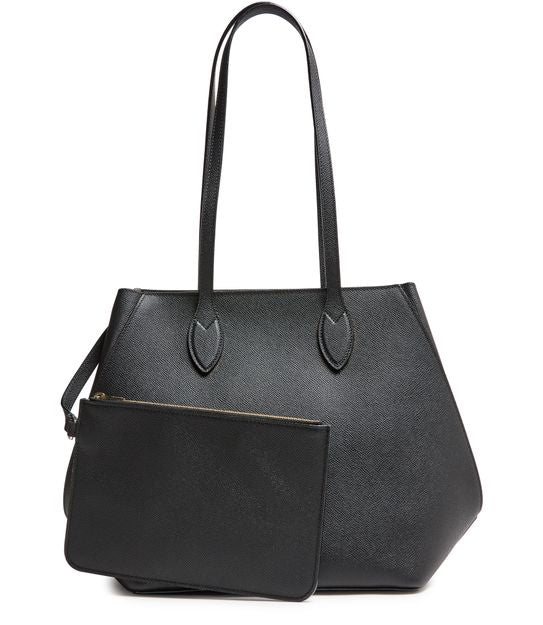 Valextra Vivi small tote bag in Nero — view 3