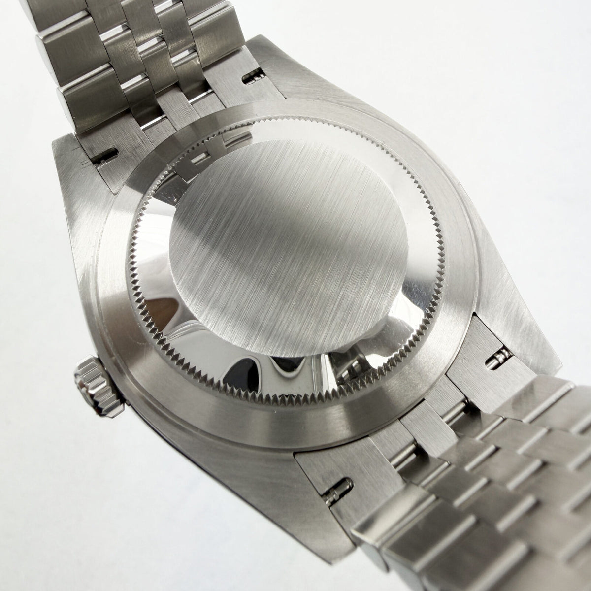 Rolex Datejust Black Dial Fluted Bezel Jubilee Bracelet, view 5