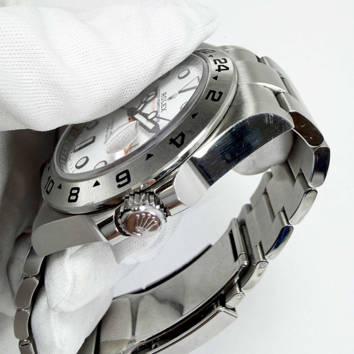 Rolex Explorer II white dial, view 3