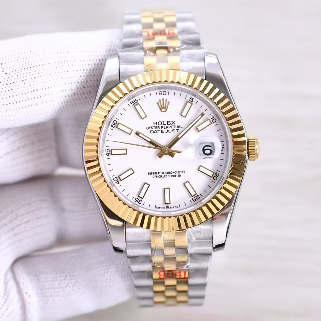 Rolex Datejust White Dial Two-Tone Jubilee Bracelet, view 1