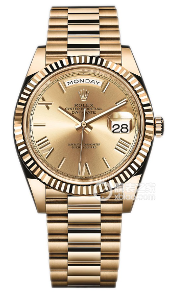 Rolex Day-Date 228238-0006 Champagne Roman Dial President Bracelet, view 1