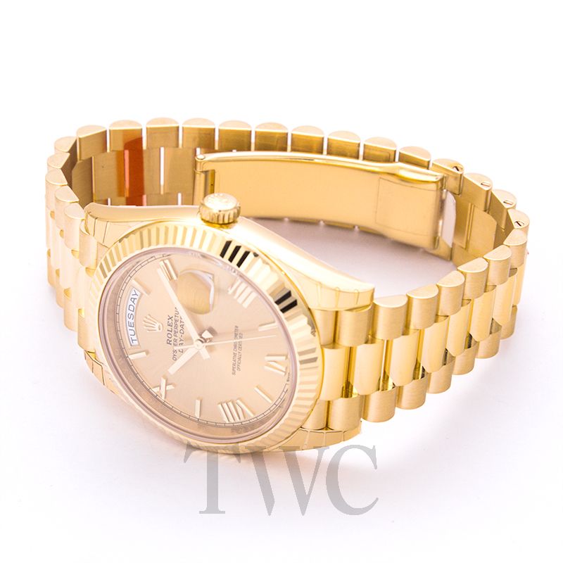 Rolex Day-Date 228238-0006 Champagne Roman Dial President Bracelet, view 2