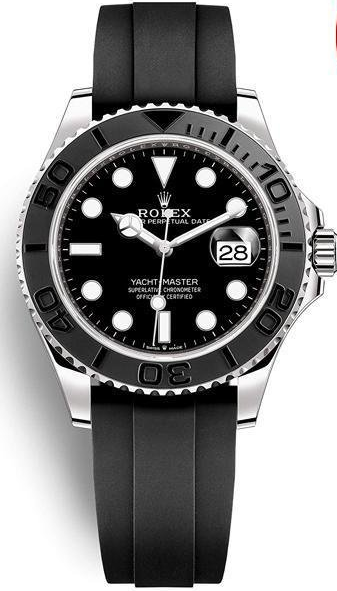 Rolex Yacht-Master 226659-0002 Black Dial Oysterflex Strap, view 1