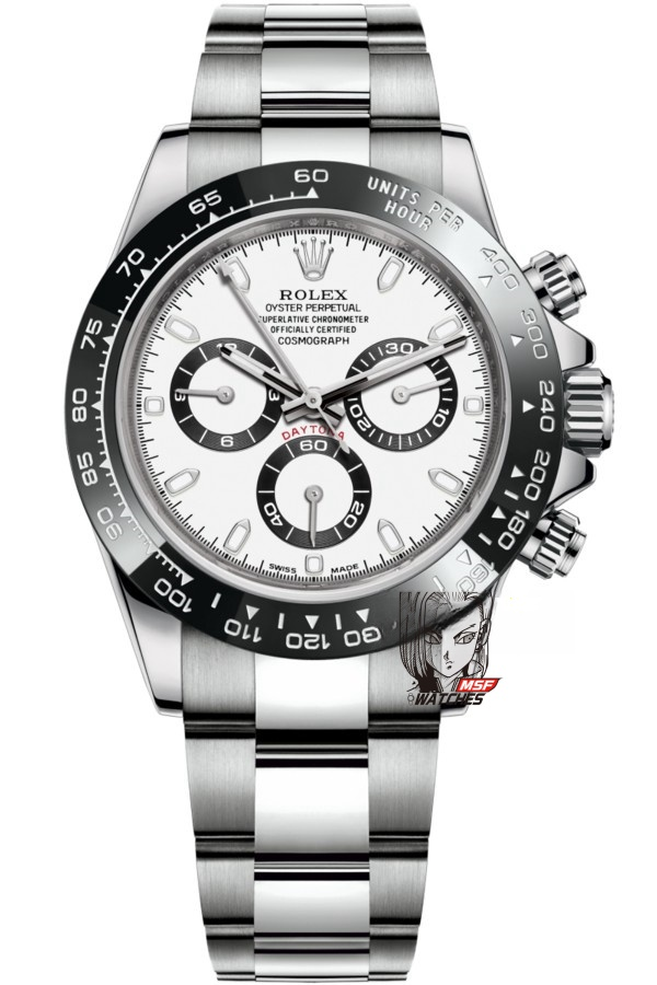 Rolex Daytona White Dial Oyster Bracelet, view 1