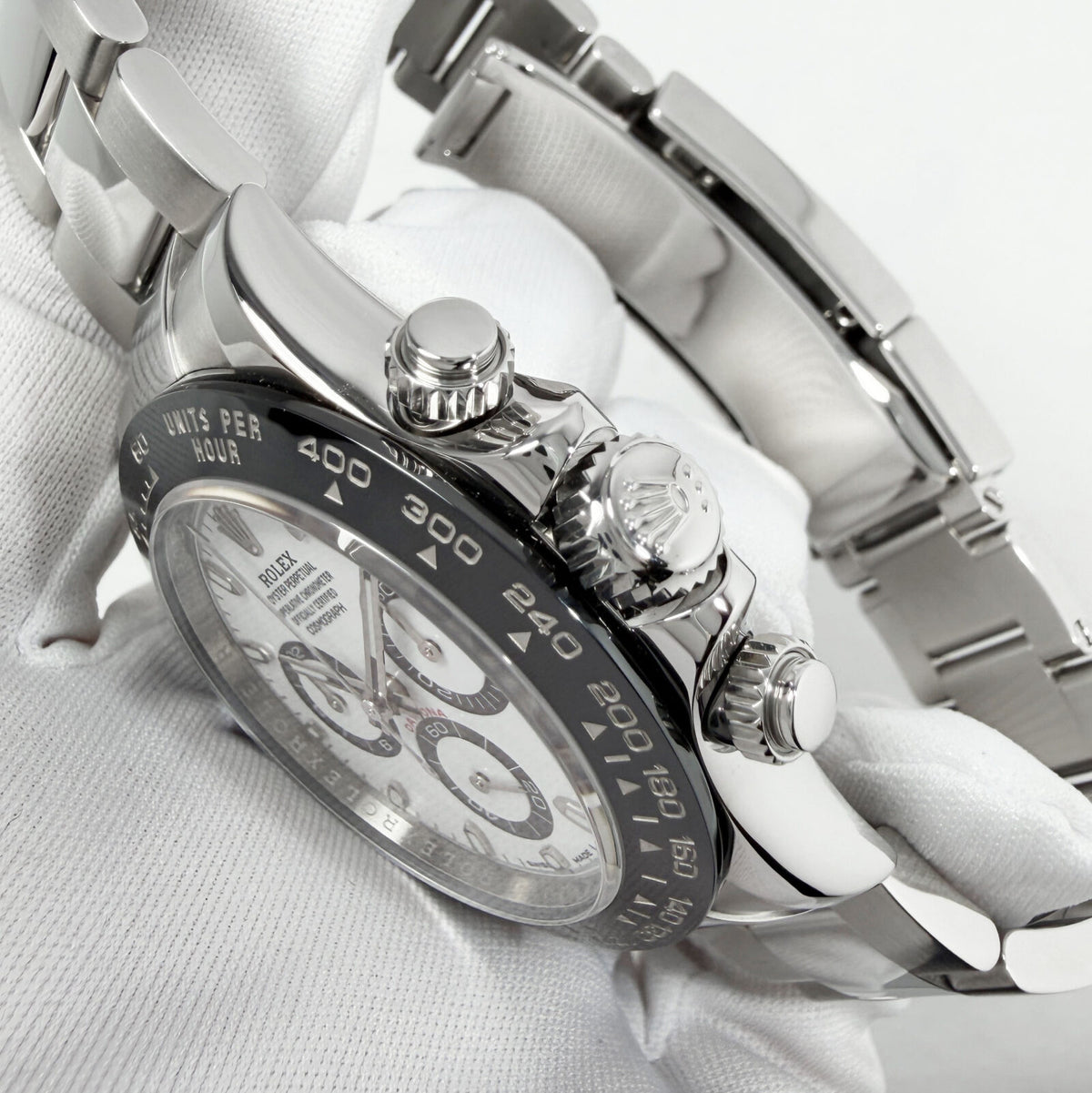 Rolex Daytona White Dial Oyster Bracelet, view 3