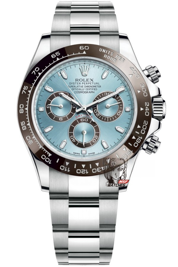Rolex Daytona Ice Blue Dial Oyster Bracelet, view 1