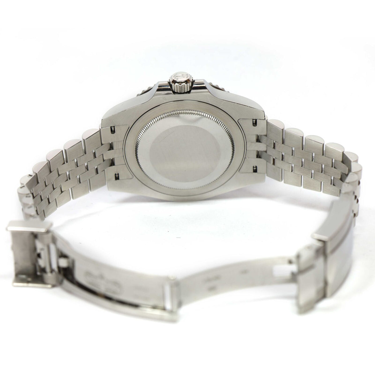 Rolex GMT-Master II Black Dial Blue Black Bezel Jubilee Bracelet, view 6
