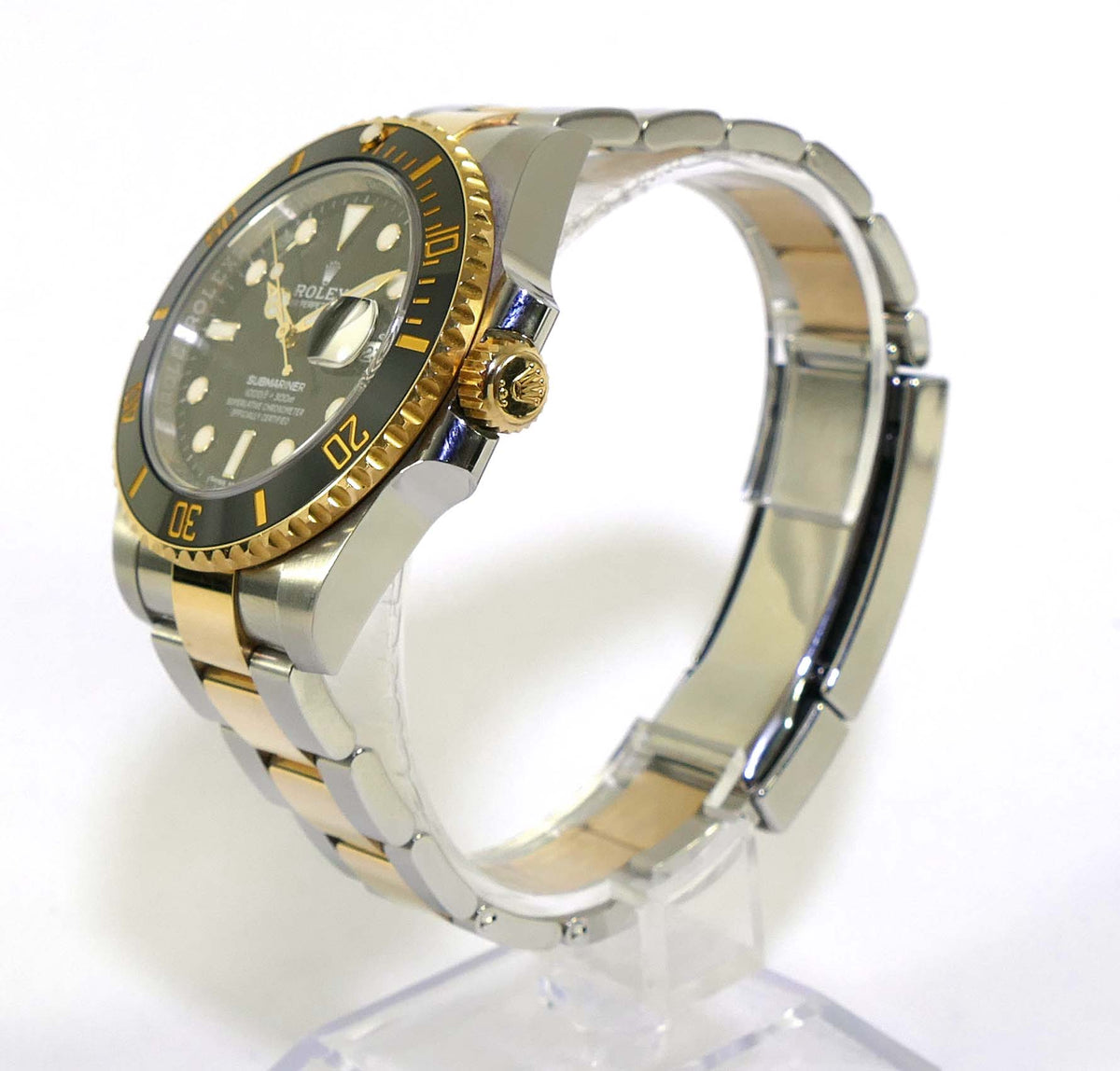 Rolex Submariner Black Dial Two-Tone Oyster Bracelet, view 3