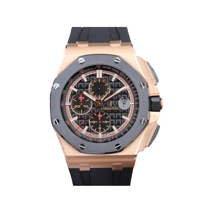 Replica watch internal catalogue — Audemars Piguet design ref. 26406 (unverified), view 01. White-background square cutout of original visible watch; original crop and occlusion retained.