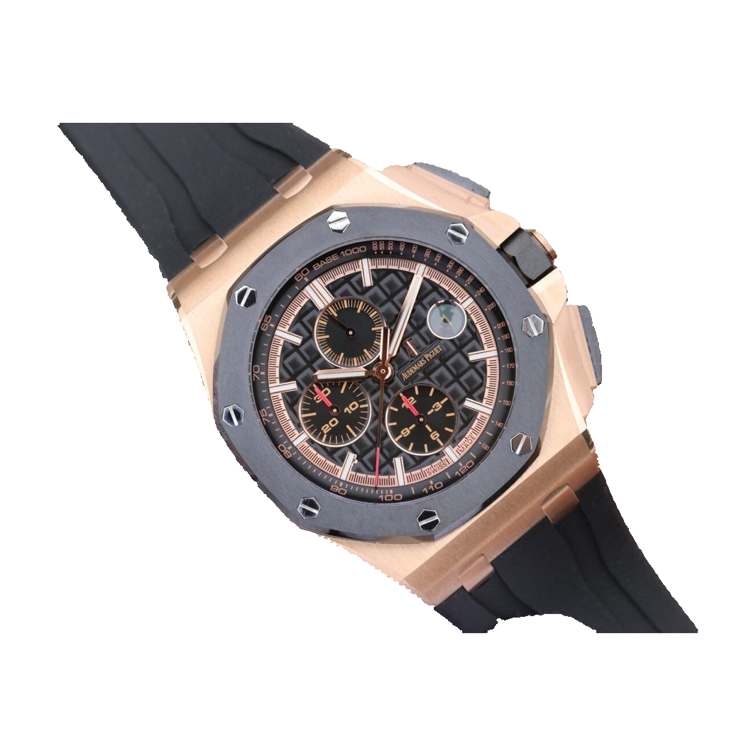 Replica watch internal catalogue — Audemars Piguet design ref. 26406 (unverified), view 02. White-background square cutout of original visible watch; original crop and occlusion retained.