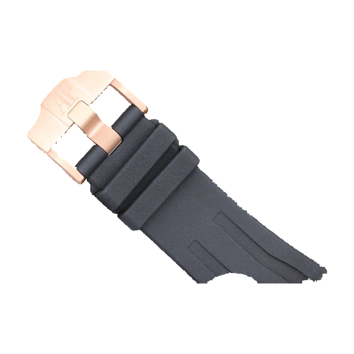 Replica watch internal catalogue — Audemars Piguet design ref. 26406 (unverified), view 08. Original visible-watch pixels on white square background; original crop/occlusion retained, mask edges require manual fine check.