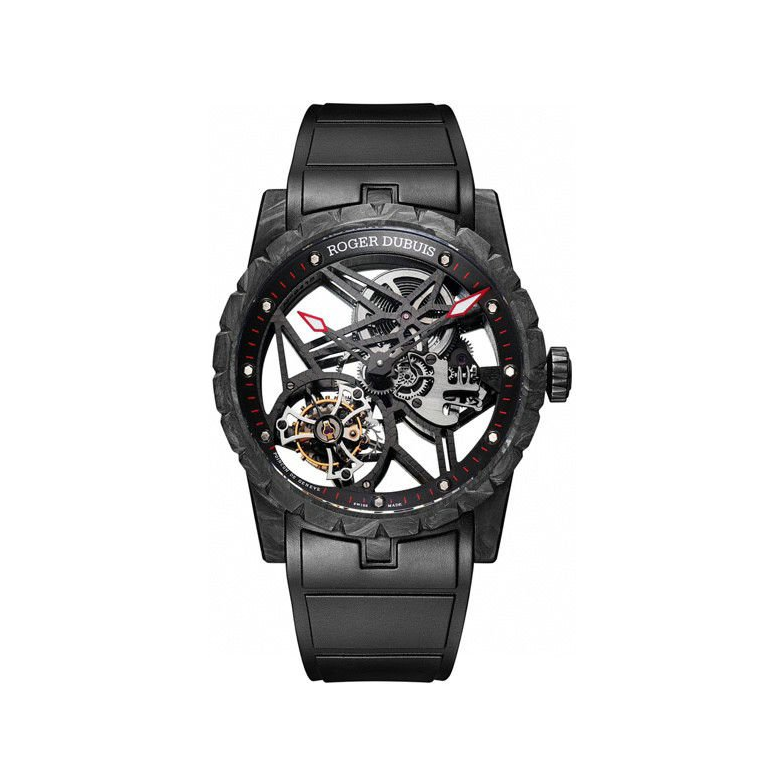 Replica watch internal catalogue — Roger Dubuis design ref. RD505SQ (unverified), view 01. Original white-background watch photograph, centered square canvas; visible source watch pixels preserved without redraw.